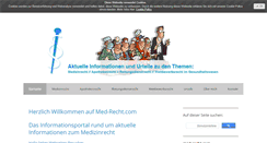 Desktop Screenshot of med-recht.com