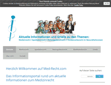 Tablet Screenshot of med-recht.com